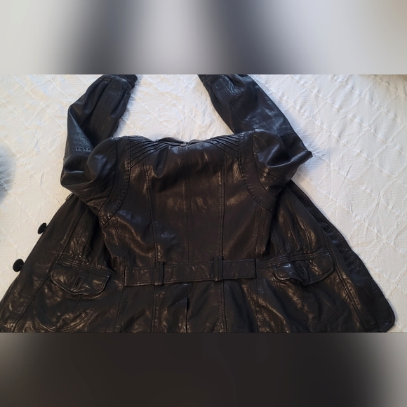 AUTHENTIC CHIC LUXURY LADIES MACKAGE LEATHER JACKET - Picture 8 of 13